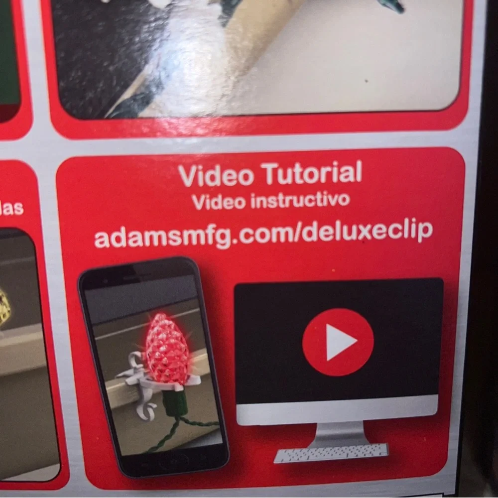 Adams Deluxe Shingle Gutter LIGHT CLIPS White Polypropylene HeavyDuty 50 Pk